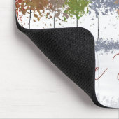 Danke an Erntedank Bäume und einsamen Hirsch Mousepad (Ecke)