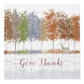 Danke an Erntedank Bäume und einsamen Hirsch Würfel (Rechts)