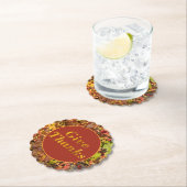 Danke an Erntedank Floral Blätter Untersetzer (Vor Ort)