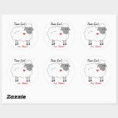 Danke an Ewe Sheep Sticker (Blatt)