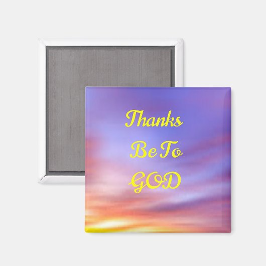 Danke an GOD-Magnet Magnet (Vorderseite/Rückseite)