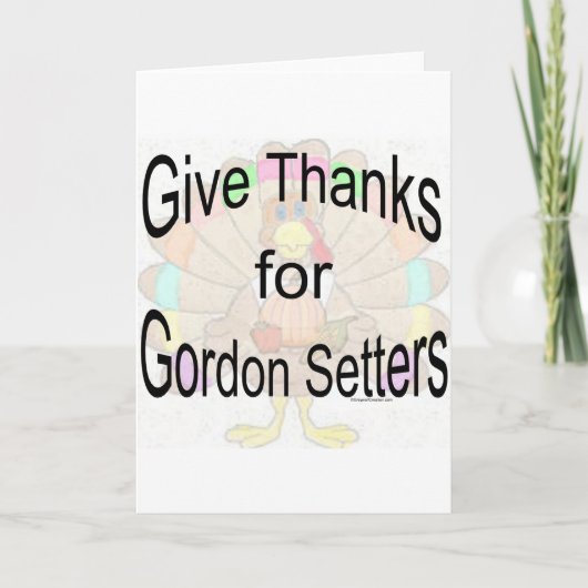 Danke an Gordon Setters (Vorderseite)