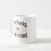 Danke an Gordon Setters Kaffeetasse (Vorderseite Links)