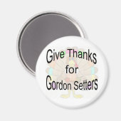 Danke an Gordon Setters - Magnet (Vorderseite/Rückseite)