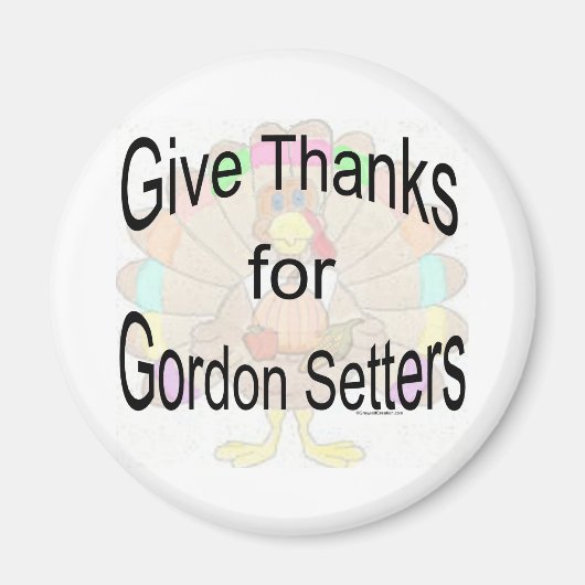 Danke an Gordon Setters - Magnet (Vorne)