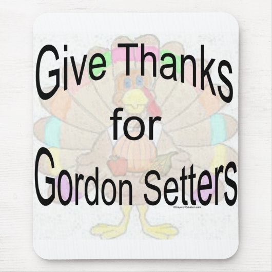 Danke an Gordon Setters Mousepad (Vorne)