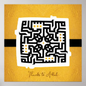 Danke an Gott! | Arabische Wörter #28 Poster (Vorne)