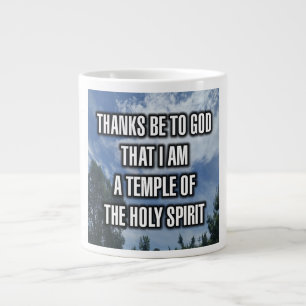 Danke an Gott, dass ich ein Tempel der... Mug Jumbo-Tasse