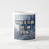 Danke an Gott, dass ich eine starke Tasse bin (Vorderseite)