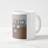 Danke an Gott, dass ich freie Tasse bin (Vorderseite Rechts)