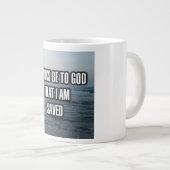 Danke an Gott, dass ich Tasse Gerettet werde (Vorderseite Rechts)
