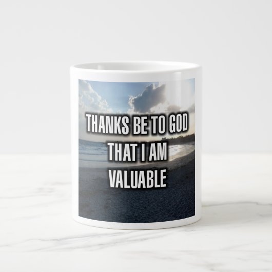 Danke an Gott, dass ich wertvolle Tasse bin (Vorderseite)