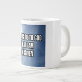Danke an Gott, dass mir die Tasse vergeben wird (Vorderseite Rechts)