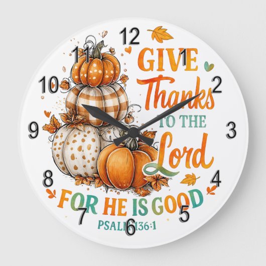 Danke an... große wanduhr (Vorderseite)