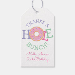 Danke an Hole Bunch Donut Girl Geburtstagspferd Geschenkanhänger