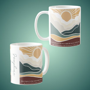 Danke an Ihm Christlich Boho Sunrise Kaffeetasse