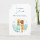 Danke an Jehovah für Freunde wie You Card (Vorderseite)