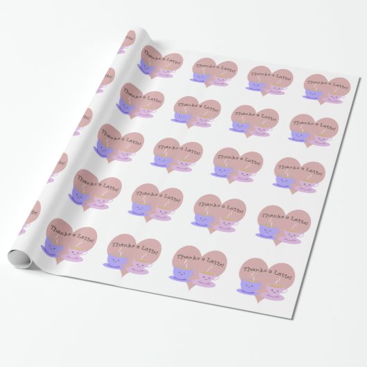 Danke an Latte Geschenkpapier (Ungerollt)