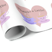 Danke an Latte Geschenkpapier (Rolleneckpunkt)