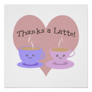 Danke an Latte Poster