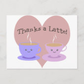 Danke an Latte Postkarte (Vorderseite)