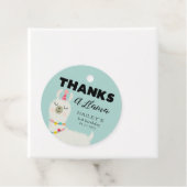 Danke an Llama Birthday Party Geschenkanhänger (Beispiel)