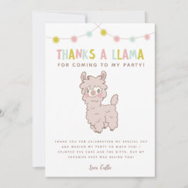 Danke an Llama Niedlich Kindergeburtstag Party