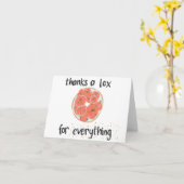 Danke an Lox, 4x6, Grußkarte Karte (Gelbe Blume)