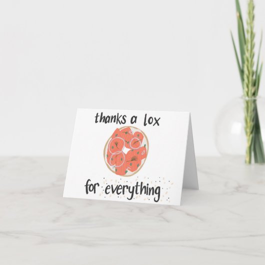 Danke an Lox, 4x6, Grußkarte Karte (Vorderseite)