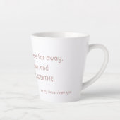 Danke an meine Spender-Latte-Tasse Milchtasse (Rechts)