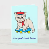 Danke an meinen Französischlehrer (Vorderseite)