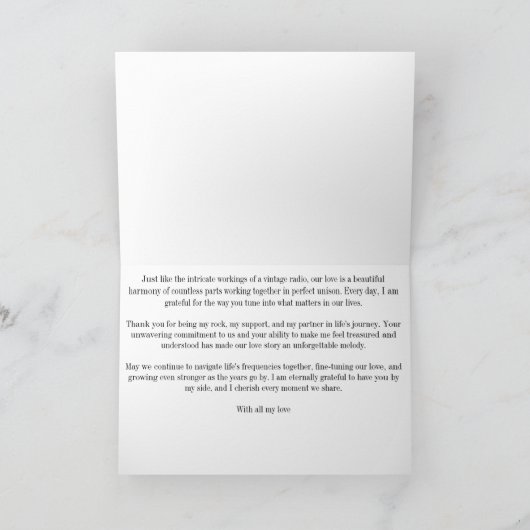 Danke an meinen Mann - Radio (Innenseite)