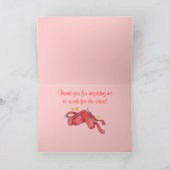 Danke an meinen Tanzlehrer: Red Ballet Shoes (Innenseite)