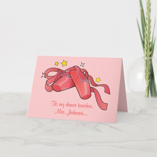 Danke an meinen Tanzlehrer: Red Ballet Shoes (Vorderseite)