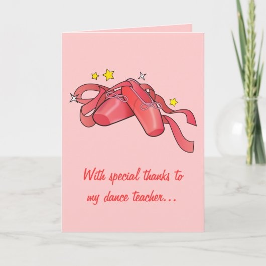 Danke an meinen Tanzlehrer: Red Ballet Shoes (Vorderseite)