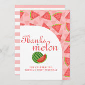 Danke an Melon 1. Geburtstag Watermelon (Vorne/Hinten)
