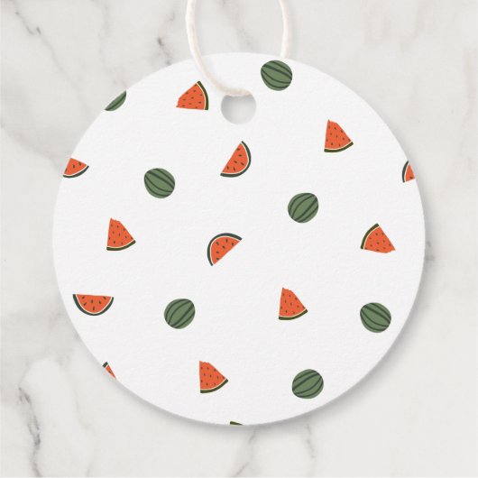 Danke an Melon Birthday Geschenkanhänger (Rückseite)