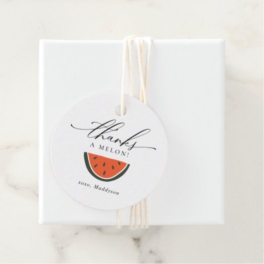 Danke an Melon Birthday Geschenkanhänger (Beispiel)