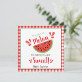 Danke an Melon Danke-Card Einladung (Stehend Vorderseite)