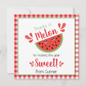 Danke an Melon Danke-Card Einladung (Vorderseite)