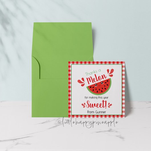 Danke an Melon Danke-Card Einladung