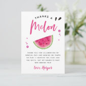 Danke an Melon Pink Watermelon zum Geburtstag (Stehend Vorderseite)