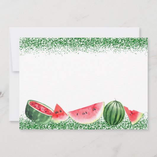 Danke an Melon Sweet Watermelon Birthday Foto (Rückseite)