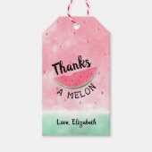 Danke an Melon Watercolor Geschenkanhänger (Vorderseite)