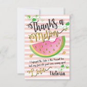 Danke an Melon Watermelon Danke, dass Sie eine Kar Einladung (Vorderseite)