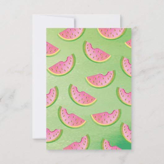 Danke an Melon Watermelon Danke, dass Sie eine Kar Einladung (Rückseite)