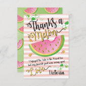 Danke an Melon Watermelon Danke, dass Sie eine Kar Einladung (Vorne/Hinten)