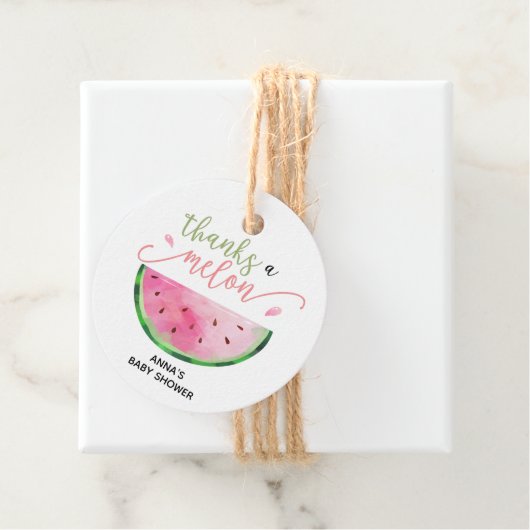 Danke an Melon Watermelon Danke Geschenkanhänger (Beispiel)