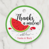 Danke an Melon Watermelon Danke Tag Geschenkanhänger (Vorderseite)