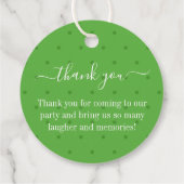 Danke an Melon Watermelon Danke Tag Geschenkanhänger (Rückseite)